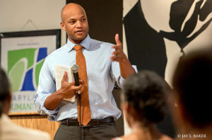 Wes Moore at Urban Express event at Eubie Blake Cultural Center. Photo by Jay L. Baker.