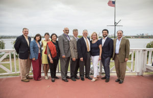 Maryland Humanities group Board member photo from the 2015 OMOB Author Tour reception.