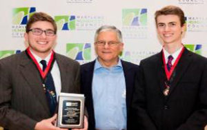 Demietri Cendo, Steve Sfekas, and Ethan Greist at Maryland History Day