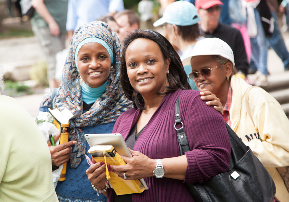 Women in line at King Peggy