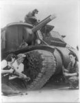 Girl mechanics at service M-3 Medium Tank at Aberdeen Proving Ground, Md. (Library of Congress)