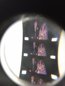 From the physical inspection of the 16mm A. Harvey Schreter wedding film