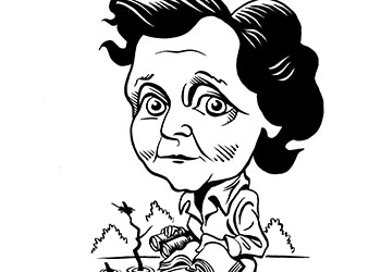 Caricature of Rachel Carson
