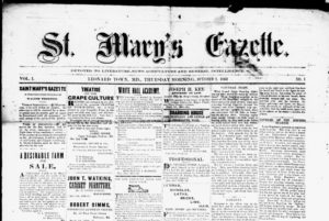 St. Mary's Gazette., October 01, 1863.