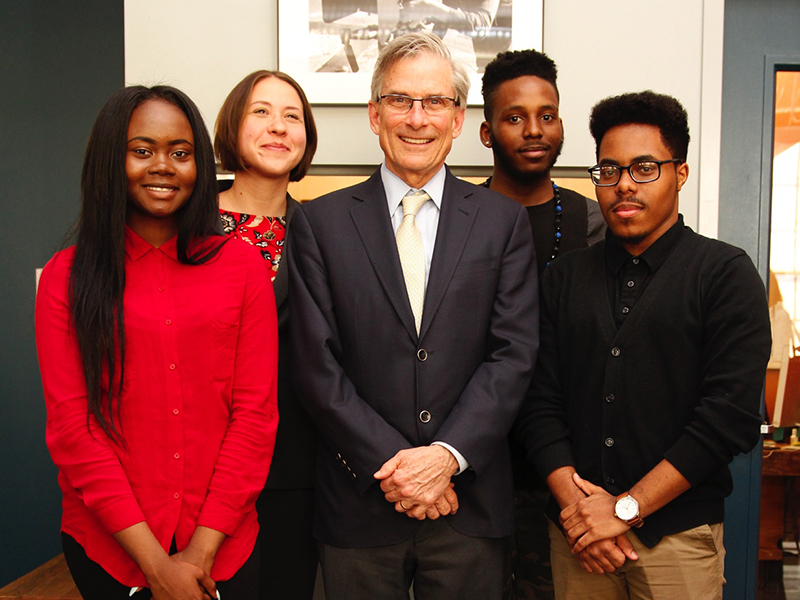 Wide Angle Youth Media with NEH Chairman Bro Adams.