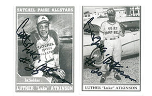 Baseball cards from Black Memorabilia Show at Reginald F. Lewis Museum